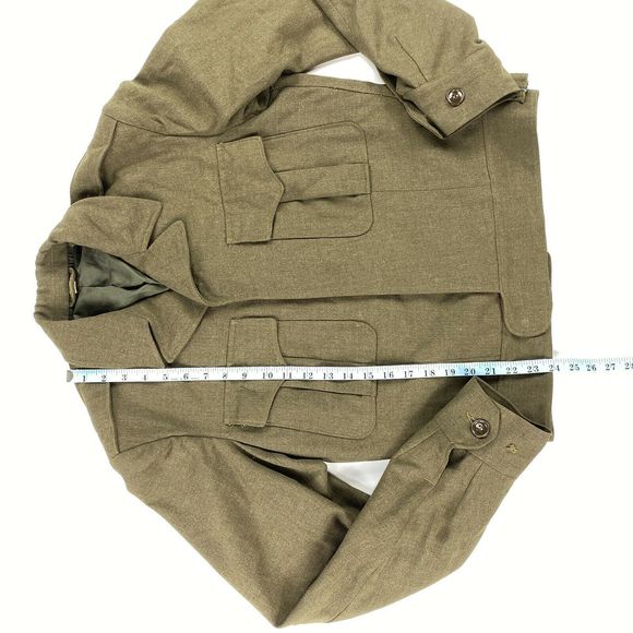 Vintage 40's Eisenhower Ike Wool Military Jacket - Picture 4 of 9